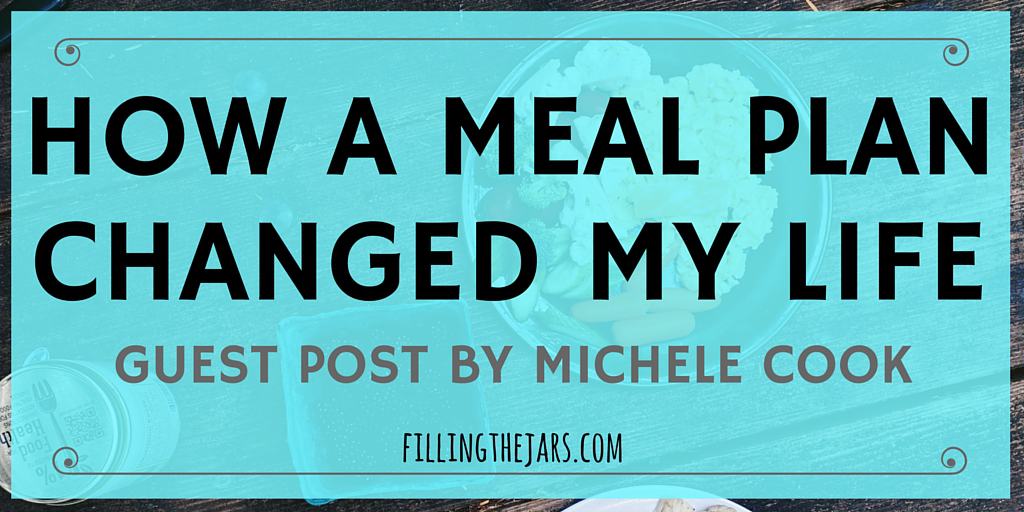How a Meal Plan Changed My Life | Guest Post by Michele Cook {Free Printable Meal Plan & Shopping List} I know it sounds crazy that a weekly meal plan could change my life, but it's true & the results have been amazing. | www.fillingthejars.com