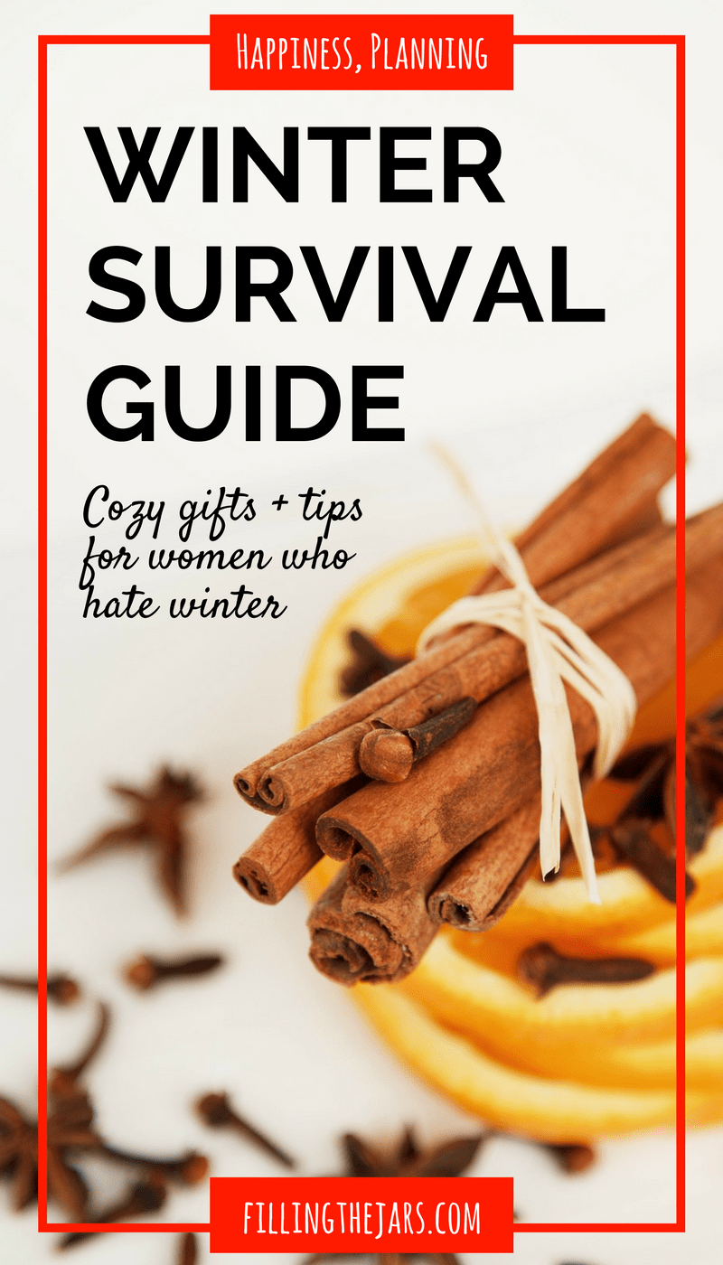 The Indoorsy Woman’s Ultimate Winter Survival Guide | This is exactly what I needed today! Cozy Gifts + Practical Tips for Women Who Hate Winter -- Check out this ultimate winter survival guide! | www.fillingthejars.com