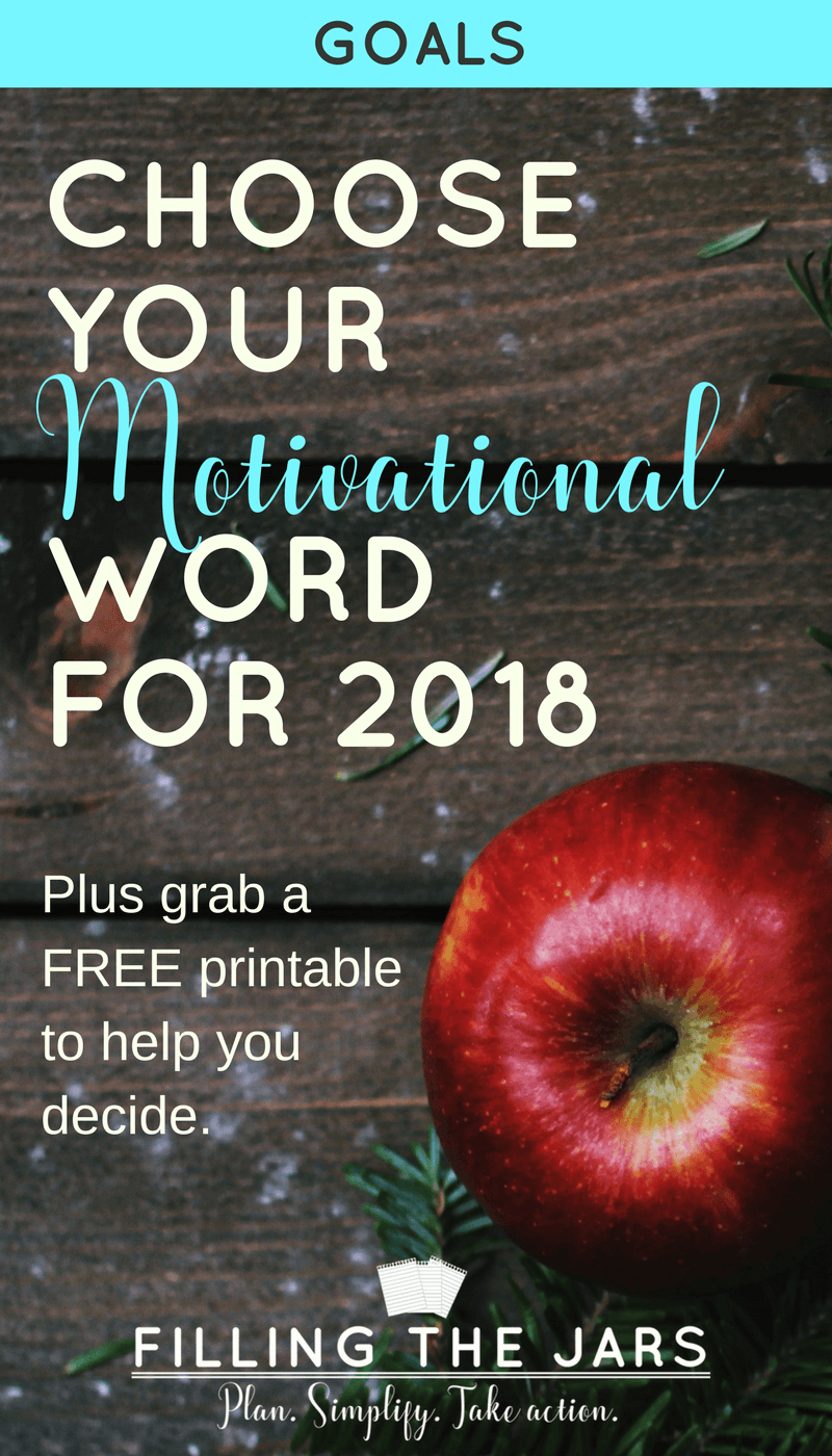 Having ONE personal motivational word as a touchstone for everything you do during the year should not be underestimated. Click through to read more and grab a free printable for choosing your own word. | #motivation | #wordoftheyear | #inspiration | #essential2018