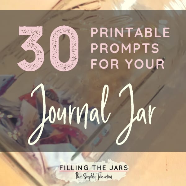 These 30 printable journal jar prompts are perfect for your journaling adventure! Click through to grab the writing prompts and learn how to make your own journal jar…