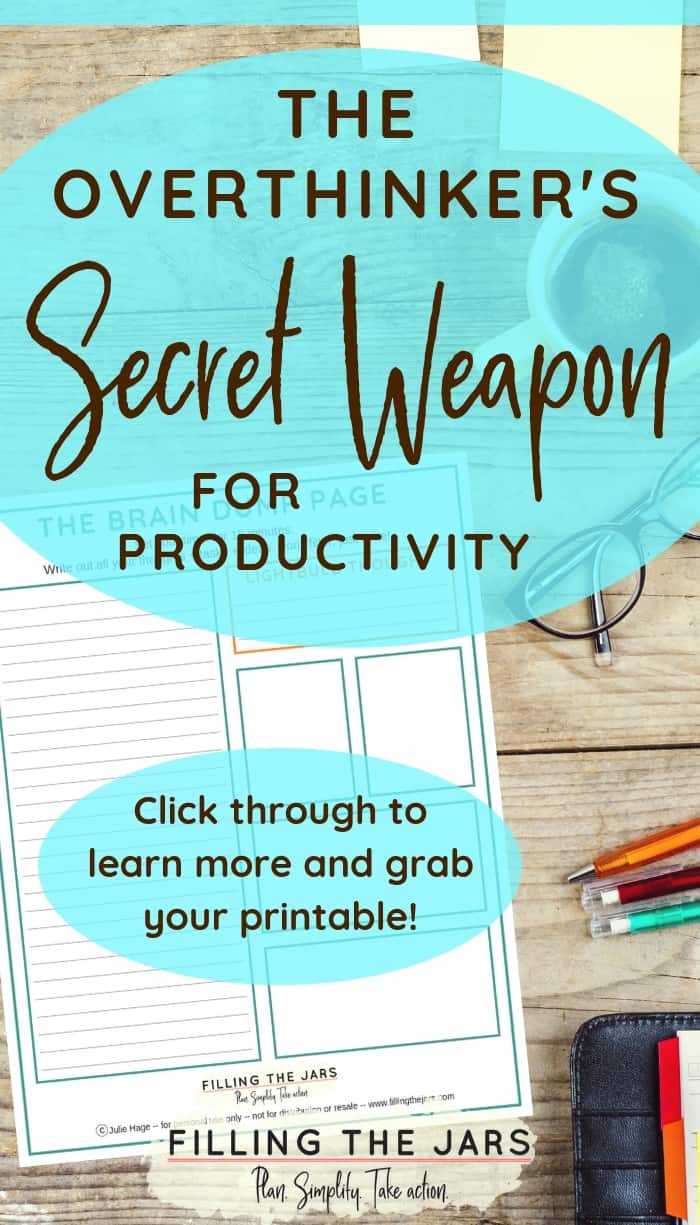 Doing a brain dump really is a secret weapon! My productivity increased so much when I made this part of my daily routine and could finally focus on intentional goals. This post explains exactly how to do an effective brain dump, plus there’s a printable you can grab for yourself! I love this and use it every day! #motivation #goalsetting #overwhelmed #focus #ftj