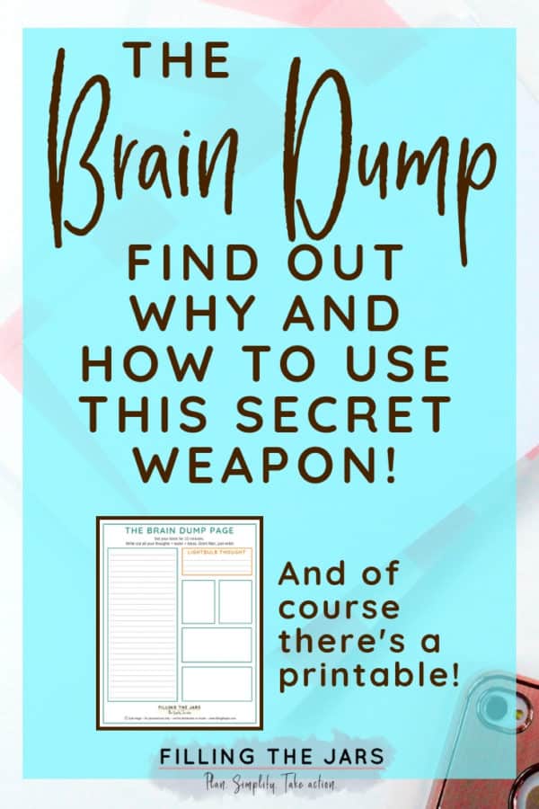 The Brain Dump -- An Overthinker’s Secret Weapon | Filling the Jars