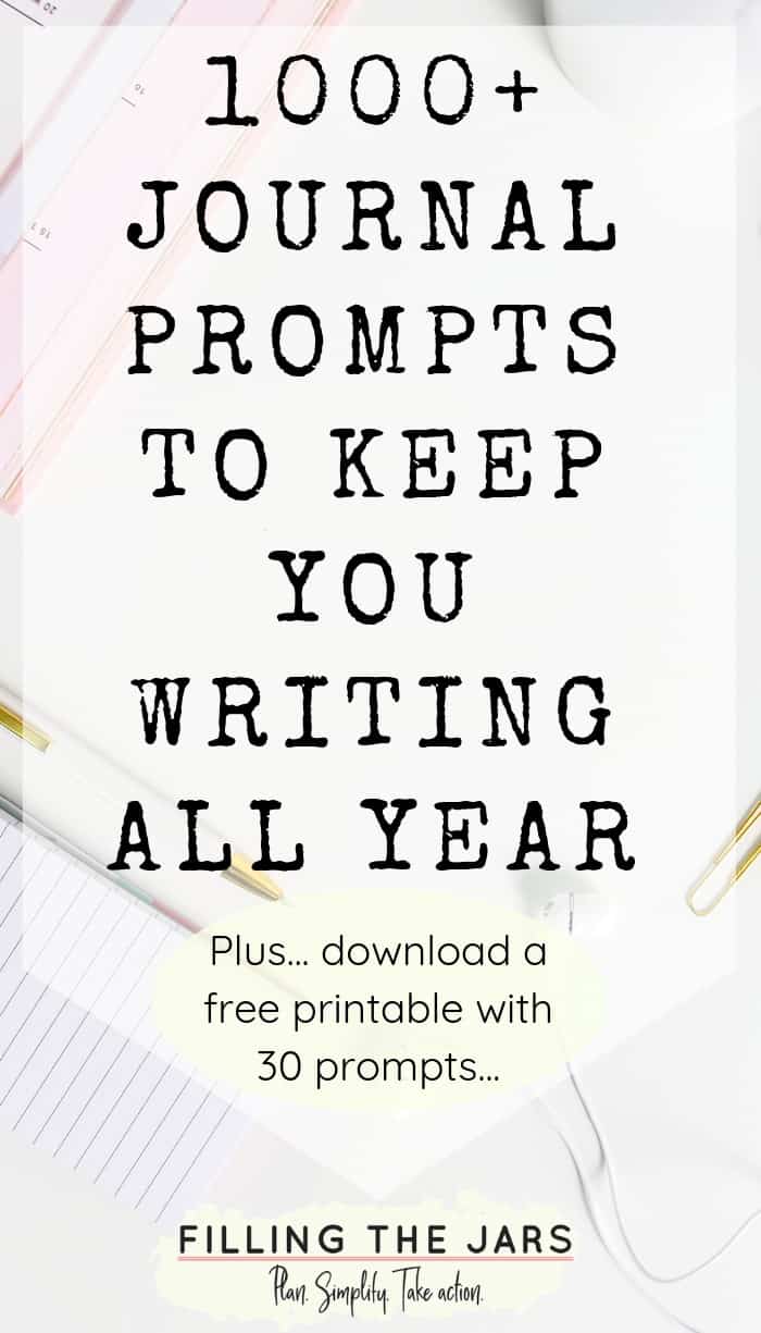 Printable Writing Prompts For Adults