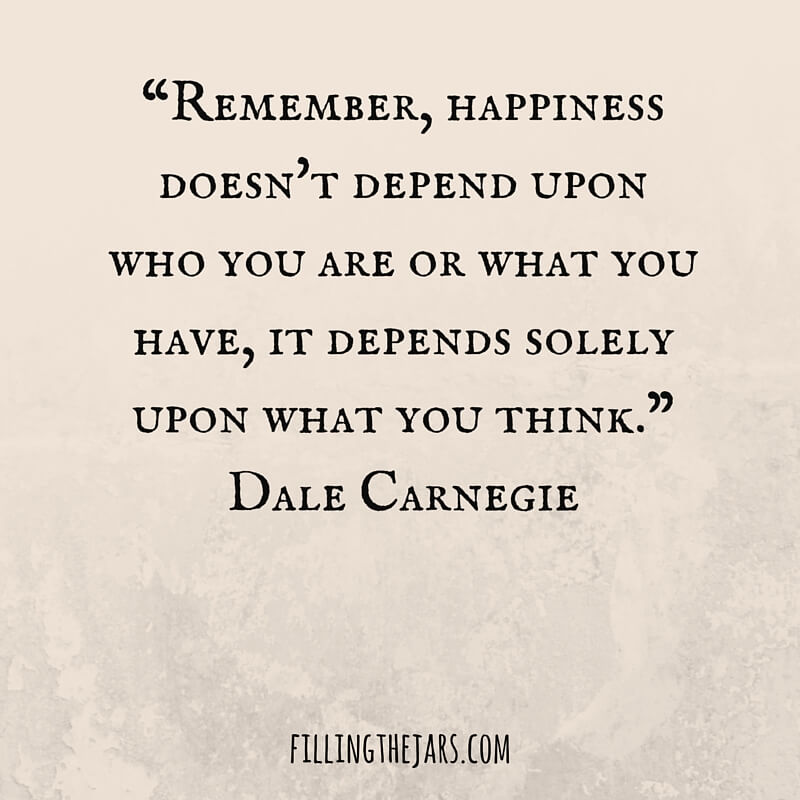 dale carnegie happiness quote text graphic